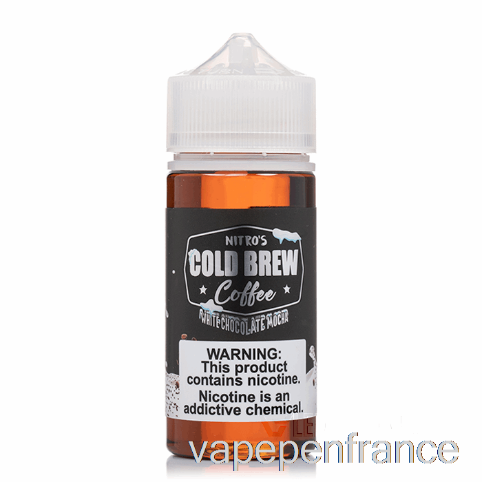 Moka Au Chocolat Blanc - Infusion Froide Nitros - Stylo Vape 100 Ml 0 Mg